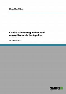 Kreditrationierung: mikro- und makroökonomische... [German] 3638803546 Book Cover