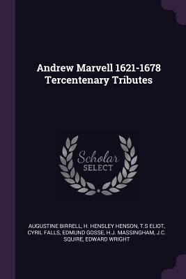 Andrew Marvell 1621-1678 Tercentenary Tributes 1377886638 Book Cover