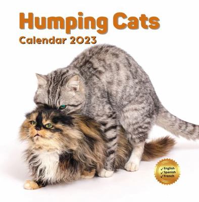 Humping Cats Calendar 2023: Funny Animal Calendar 2023: Gag Gift Ideas for Cat Lovers Adults Women Men Friends Colleagues Pet Owners: White Elephant, ... Stuffer Fillers, Christmas, Valentine's Day 1957381353 Book Cover
