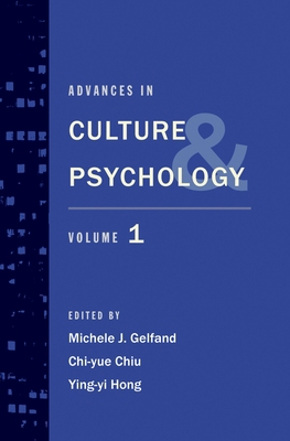 Advances in Culture and Psychology: Volume 1 0195380398 Book Cover