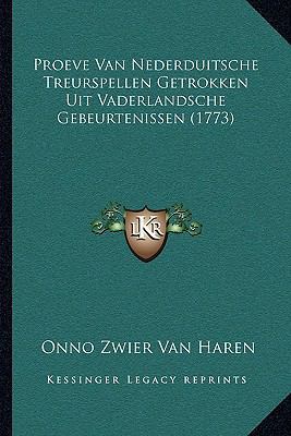 Proeve Van Nederduitsche Treurspellen Getrokken... [Dutch] 1166294900 Book Cover