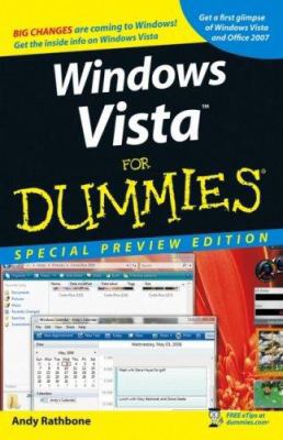 Windows Vista For Dummies, Special Preview Edition 0470050918 Book Cover