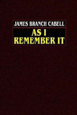 As I Remember It 0809530651 Book Cover