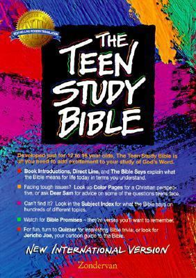 New International Version Teen Study Bonded Lea... 031091664X Book Cover