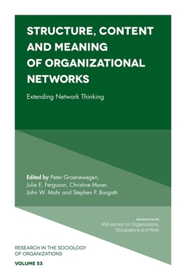 Structure, Content and Meaning of Organizationa... 1787144348 Book Cover