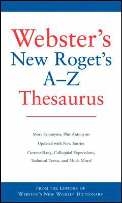 Webster's New Roget's A-Z Thesaurus 0764598538 Book Cover