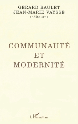 Communauté et modernité [French] 2738435033 Book Cover