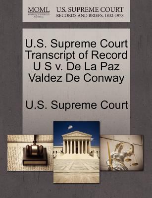 U.S. Supreme Court Transcript of Record U S V. ... 1270012533 Book Cover