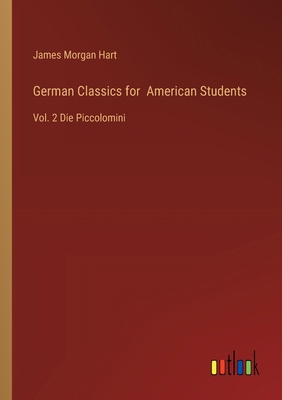 German Classics for American Students: Vol. 2 D... 3385250749 Book Cover