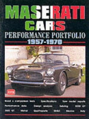 Maserati Cars 1957-1970 Performance Portfolio 1855206013 Book Cover