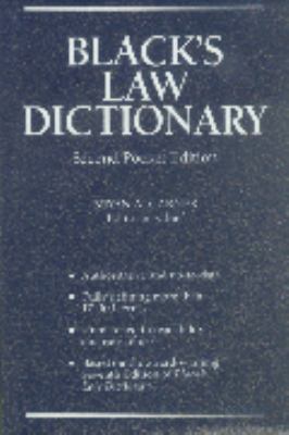 Black's Law Dictionary 0314257918 Book Cover
