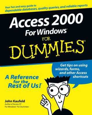 Access 2000 for Windows for Dummies 0764504444 Book Cover