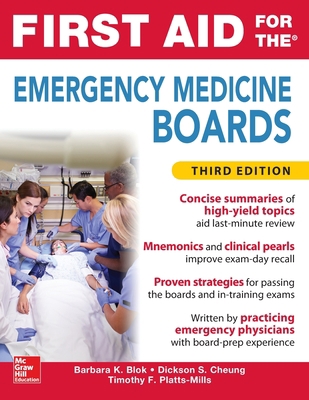 First Aid for the Emergency Medicine Boards Thi... 0071849130 Book Cover