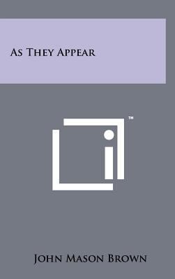 As They Appear 1258228017 Book Cover