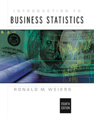Introduction to Business Statistics (with CD-ROM) 0534385702 Book Cover