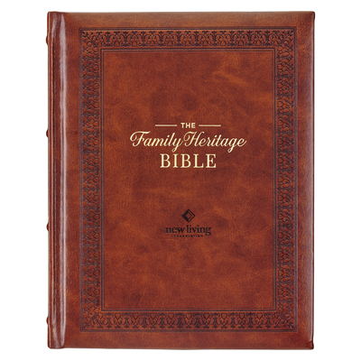 NLT Family Heritage Bible, Large Print Family D... 1639522298 Book Cover