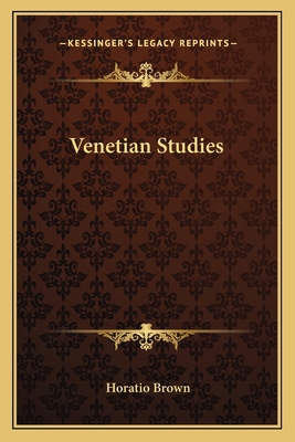 Venetian Studies 1162759437 Book Cover