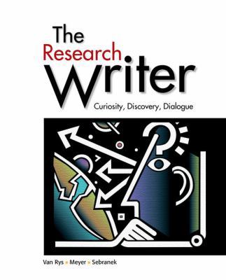 The Research Writer, Spiral Bound Version B0073C4VOY Book Cover