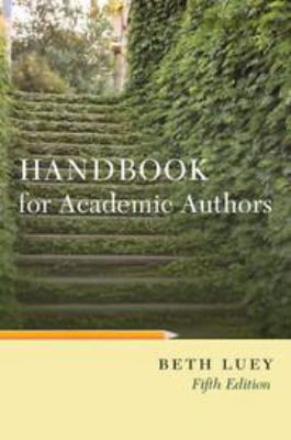 Handbook for Academic Authors 0511807899 Book Cover