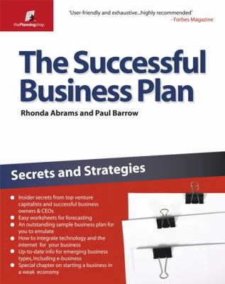 The Successful Business Plan: Secrets and Strat... 1841128074 Book Cover