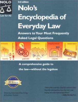 Nolo's Encyclopedia of Everyday Law: Answers to... 0873376099 Book Cover