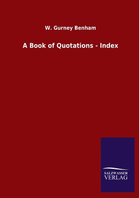 A Book of Quotations - Index 3846047643 Book Cover