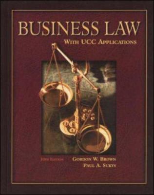 Business Law with UCC Applications Student Edition 0078210372 Book Cover