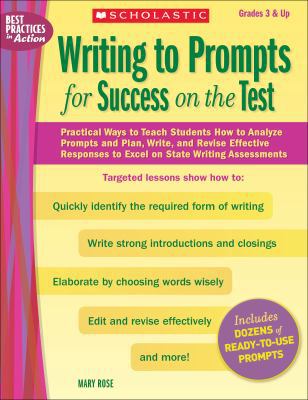 Writing to Prompts for Success on the Test: Pra... 054523459X Book Cover