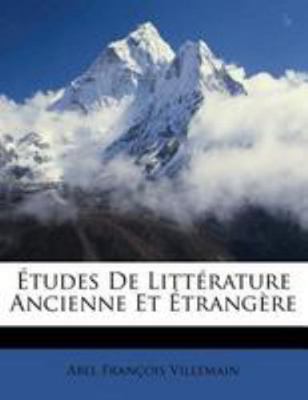 ?tudes De Litt?rature Ancienne Et ?trang?re [French] 1246442515 Book Cover