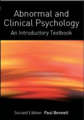 Abnormal and Clinical Psychology 0335219438 Book Cover