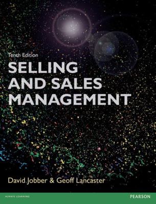 Selling and Sales Management 10th Edn 1292078006 Book Cover