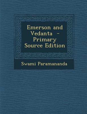 Emerson and Vedanta 128778870X Book Cover