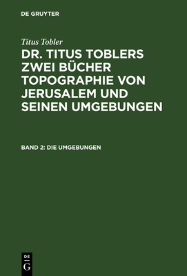 Die Umgebungen: Mit Artistischer Beilage [German] 3111067009 Book Cover