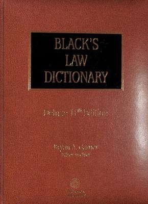 Black's Law Dictionary 11th Edition, Deluxe Har... 1539229769 Book Cover