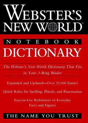 Webster's New World Notebook Dictionary 0764561499 Book Cover
