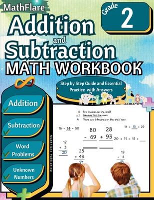 Addition and Subtraction Math Workbook 2nd Grad... B0D4D9JH4H Book Cover