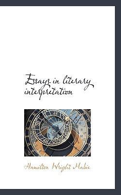 Essays in Literary Interpretation 1117348091 Book Cover