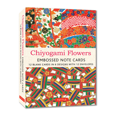 Chiyogami Flowers Embossed Note Cards - 12 Card... 0804856966 Book Cover
