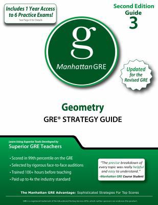 Geometry GRE Strategy Guide 1935707493 Book Cover