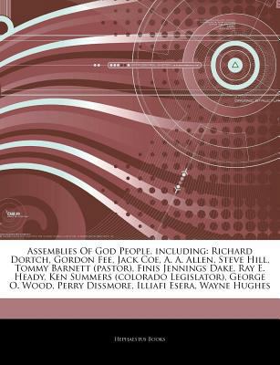 Paperback Articles on Assemblies of God People, Including : Richard Dortch, Gordon Fee, Jack Coe, A. A. Allen, Steve Hill, Tommy Barnett (pastor), Finis Jennings Book