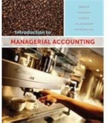 Introduction to Managerial Accounting 0070002177 Book Cover