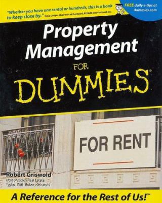 Property Management for Dummies 0764553305 Book Cover