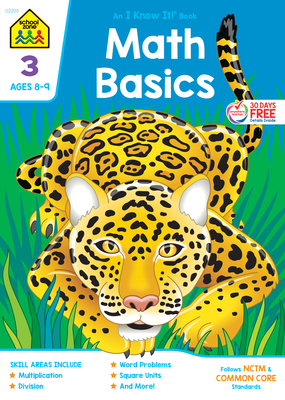 School Zone Math Basics Grade 3 Workbook 0887431399 Book Cover