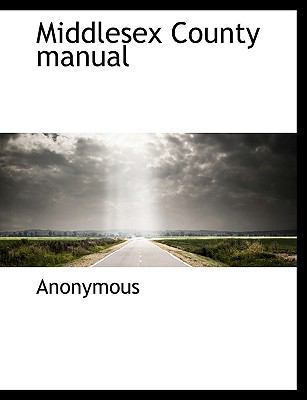 Middlesex County Manual 1117982742 Book Cover