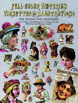 Full-Color Victorian Vignettes and Illustration... 0486244776 Book Cover