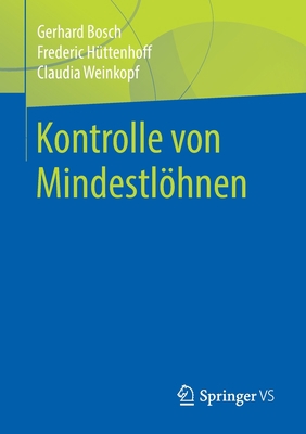 Kontrolle Von Mindestlöhnen [German] 3658268050 Book Cover