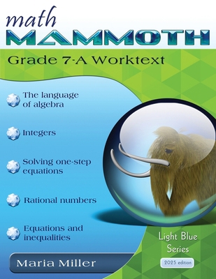 Math Mammoth Grade 7-A Worktext 1954379196 Book Cover