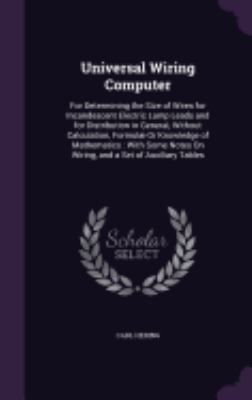 Universal Wiring Computer: For Determining the ... 135780489X Book Cover