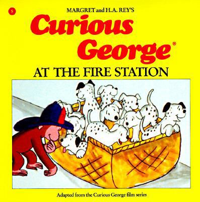 Curious George at the Fire Station 0395390311 Book Cover