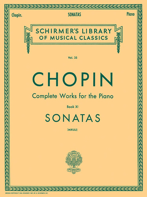 Chopin: Piano Sonatas Advanced Sheet Music Book... 1458437825 Book Cover